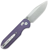GEO Knife Ethereal Cutter - Purple G10 Handle With Axis Lock M390 Drop Point 3 Inch Blade And 4.13 Inch Closed by GEO Knife