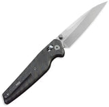 GEO Knife Fantasm Axis Lock Tiger - Stonewashed Bohler M390 Blade With Titanium Tiger Stripe Handle by GEO Knife