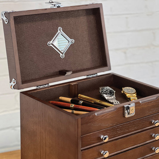 Gerstner International 6-Drawer Collector's Chest Oak GI-T16-D by Gerstner International