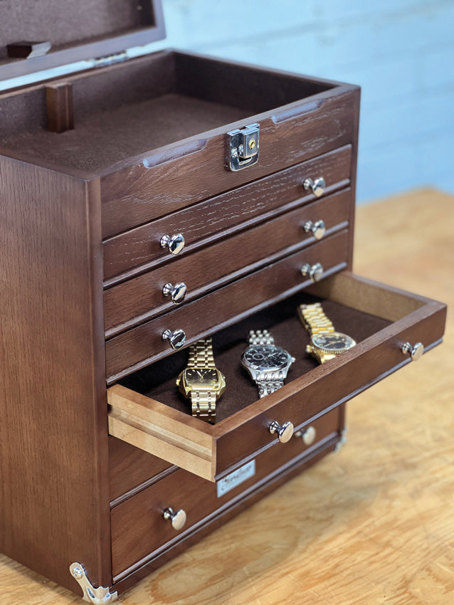 Gerstner International 6-Drawer Collector's Chest Oak GI-T16-D by Gerstner International