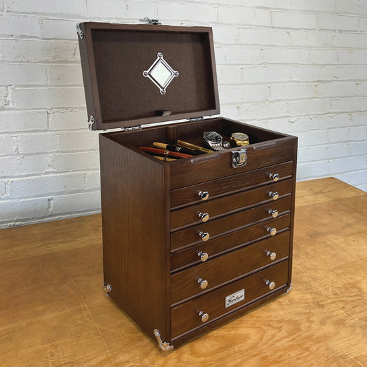 Gerstner International 6-Drawer Collector's Chest Oak GI-T16-D by Gerstner International