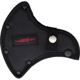 Hibben Pro Thrower Axe GH0866 Premium 12 Inch One Piece Satin Head Four And A Half Inch Edge Lanyard Hole For Outdoors by Hibben