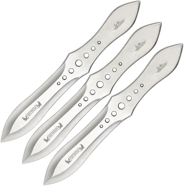 Hibben Competition Thrower Set GH2033 For Throwing Fans With 6.5 Inch Satin Blade Includes 18x18 Target And Belt Sheath by Hibben
