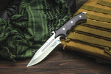 Hibben Legacy Combat Bowie Knife GH5027 Full Tang Satin Blade 12In With Lanyard Serialized Leather Sheath For Collectors by Hibben