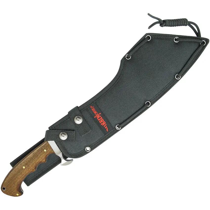 Hibben Master Bushcraft Machete GH5053 11.25 Inch 1075HC Full Tang Walnut Handle Outdoor Enthusiasts by Hibben