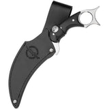 Hibben Karambit With Belt Sheath GH5054 5.5In 5Cr15MoV Blade Full Tang Black Linen Micarta Handle Tactical EDC Knife by Hibben