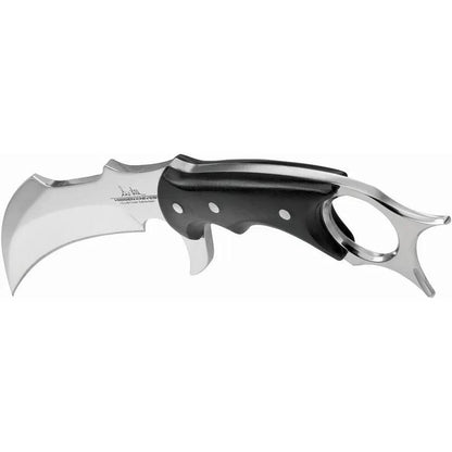 Hibben Karambit With Belt Sheath GH5054 5.5In 5Cr15MoV Blade Full Tang Black Linen Micarta Handle Tactical EDC Knife by Hibben