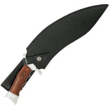Hibben Kukri Fighter GH5095 Survival Knife With 11.88In Curved Blade Pakkawood Handle Includes Belt Sheath by Hibben
