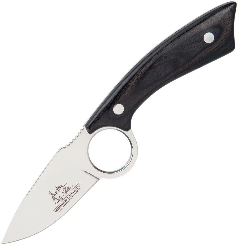 Hibben Legacy Skinner Knife 5Cr15MoV Satin Blade 8in Full Tang for Hunters and Outdoor Enthusiasts by Hibben