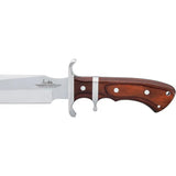 Hibben Sub Hilt Fighter Knife GH5111 For Tactical Outdoorsmen With 14.13In 5Cr15MoV Blade Bloodwood Handle Stainless Guard Leather Sheath by Hibben