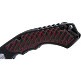 Hibben Whirlwind Linerlock EDC Knife Premium Satin 7Cr17MoV Blade Red G10 Onlay by Hibben