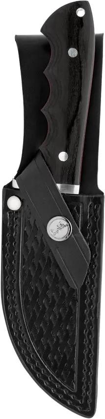 Hibben Pro Hunter Drop Point Knife GH5124 For Outdoorsmen Durable 5Cr15MoV Steel Leather Sheath by Hibben