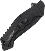 Hibben Whirlwind Yellow Jacket GH5131 Knife With Black Blade Extended Tang And Durable G10 Clip EDC by Hibben