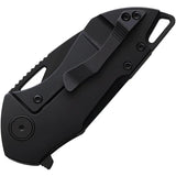 Grissom Knife and Tool Riverstone Framelock Black 4 Inch Closed M390 Blade Titanium Handle - High Performance EDC Knife by Grissom Knife & Tool