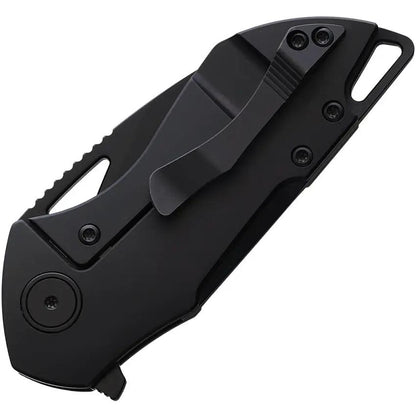 Grissom Knife and Tool Riverstone Framelock Black 4 Inch Closed M390 Blade Titanium Handle - High Performance EDC Knife by Grissom Knife & Tool