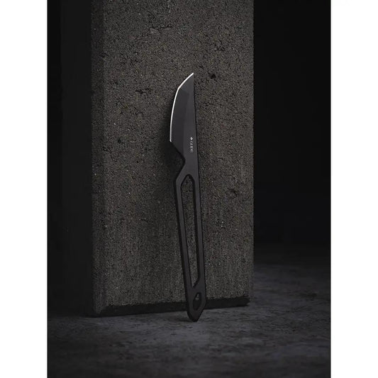 Glidr Sweeney Scalpel Neck Knife - 1.5 Inch Black PVD CPM S35VN Modified Tanto Blade with Skeletonized Handle by Glidr