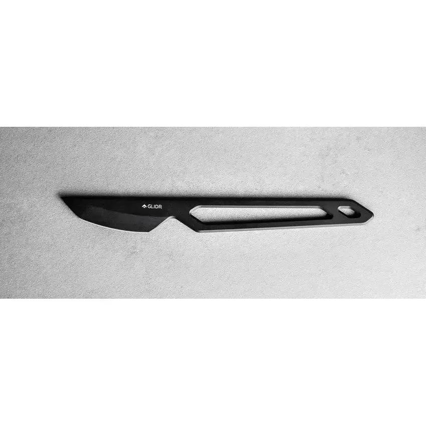 Glidr Sweeney Scalpel Neck Knife - 1.5 Inch Black PVD CPM S35VN Modified Tanto Blade with Skeletonized Handle by Glidr