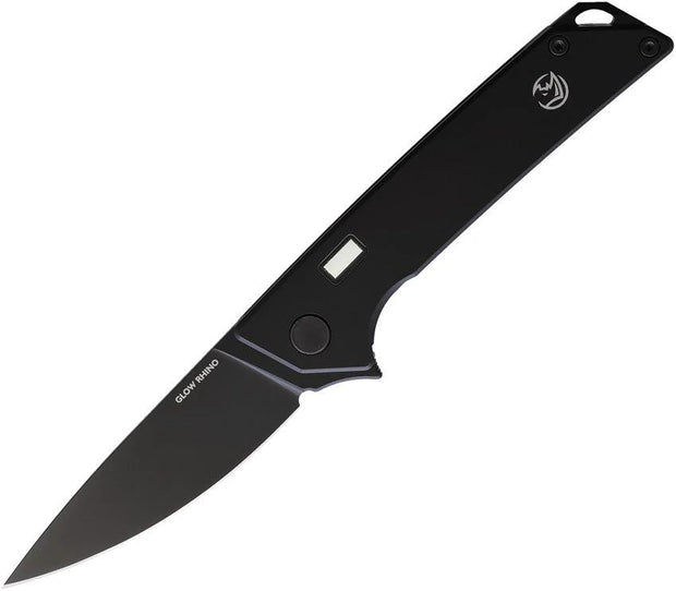 Glow Rhino Reactor Framelock Black KNIFE-101-TIPVD-S35VNPVD-XG by Glow Rhino