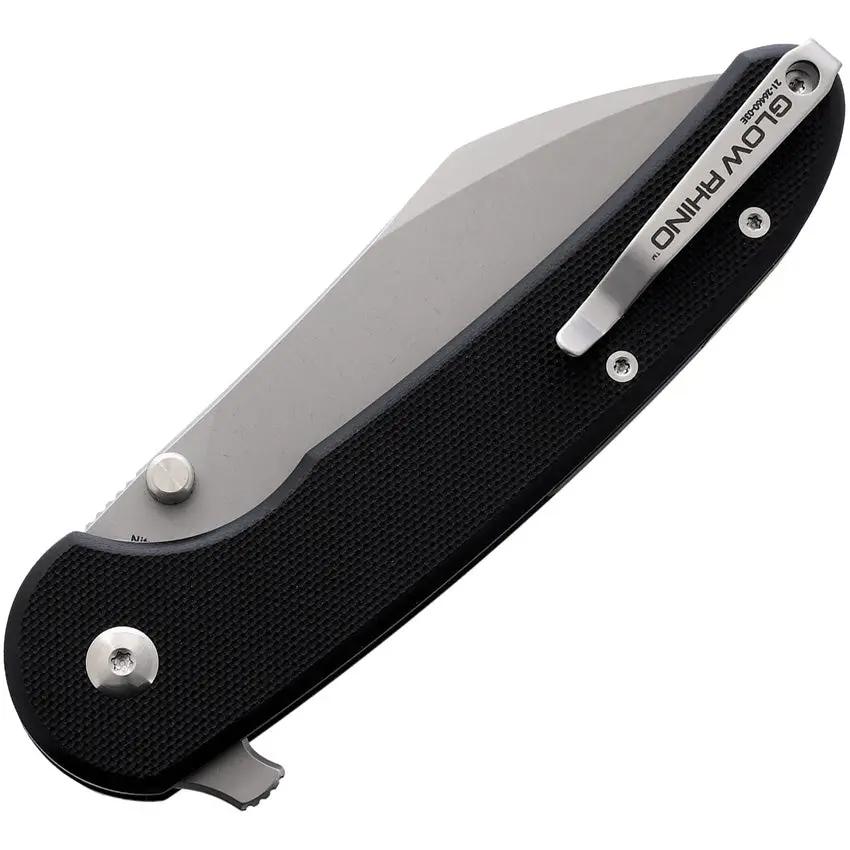 Glow Rhino Lightbringer Linerlock - Self-Powered Tritium Illumination, Nitro V Steel Blade, Black G10 Handle by Glow Rhino