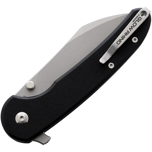 Glow Rhino Lightbringer Linerlock - Self-Powered Tritium Illumination, Nitro V Steel Blade, Black G10 Handle by Glow Rhino