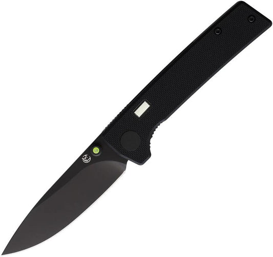 Glow Rhino Fermi Linerlock Black/ Green FERMI-Z-G10-Z-D2-XG-GG by Glow Rhino