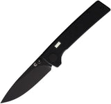 Glow Rhino Fermi Linerlock Black/ Black FERMI-Z-G10-Z-D2-XG-ZG by Glow Rhino