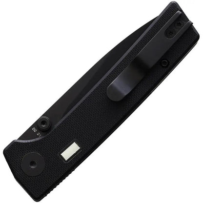 Glow Rhino Fermi Linerlock Black/ Black FERMI-Z-G10-Z-D2-XG-ZG by Glow Rhino