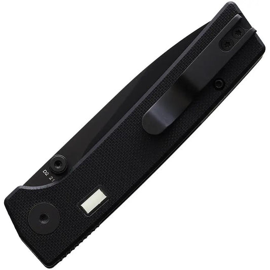 Glow Rhino Fermi Linerlock Black/ Black FERMI-Z-G10-Z-D2-XG-ZG by Glow Rhino