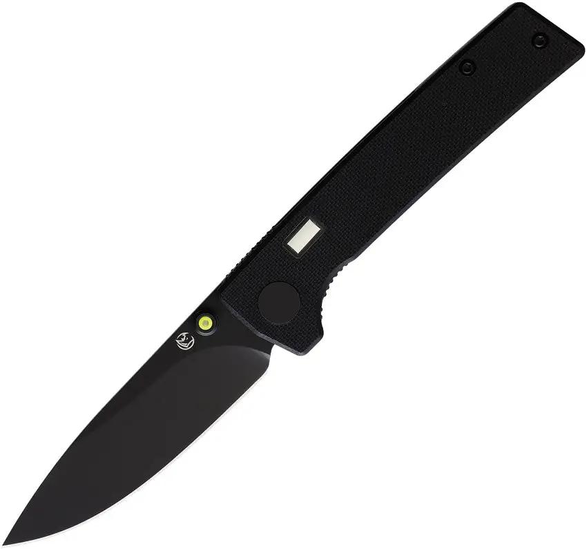 Glow Rhino Fermi Linerlock Black/ Yellow FERMI-Z-G10-Z-D2-XG-YG by Glow Rhino
