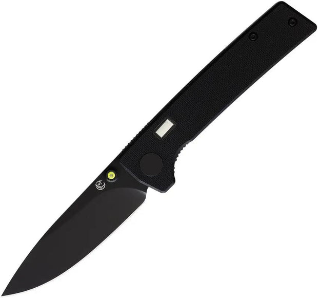 Glow Rhino Fermi Linerlock Black/ Yellow FERMI-Z-G10-Z-D2-XG-YG by Glow Rhino