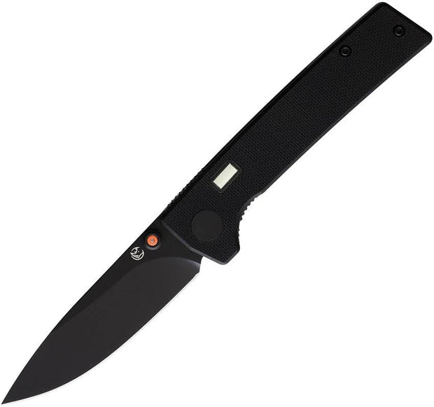 Glow Rhino Fermi Linerlock Black/ Orange FERMI-Z-G10-Z-D2-XG-OG by Glow Rhino