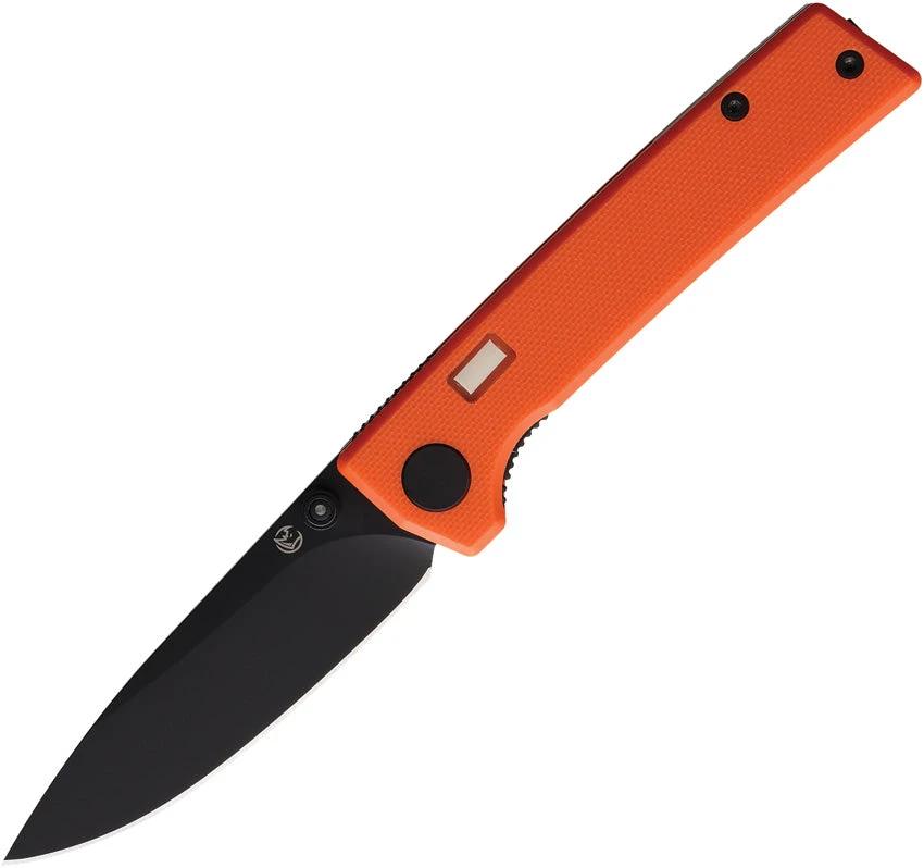 Glow Rhino Fermi Linerlock Black/Blaze FERMI-BO-G10-Z-D2-XG-ZG by Glow Rhino