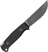 Glow Rhino Bohr Fixed Blade Knife - Black PVD Blade, DC-53 Steel, G10 Handle, Tritium Backspacer, Kydex Sheath by Glow Rhino