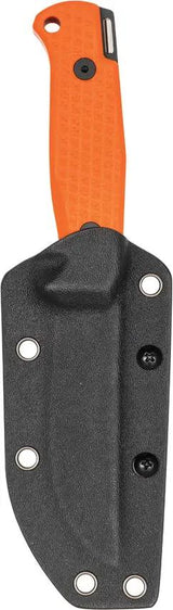 Glow Rhino Bohr Fixed Blade Orange G10 Handle - DC-53 Steel Full Tang With Tritium Backspacer And Kydex Sheath by Glow Rhino