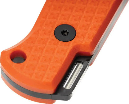 Glow Rhino Bohr Fixed Blade Orange G10 Handle - DC-53 Steel Full Tang With Tritium Backspacer And Kydex Sheath by Glow Rhino
