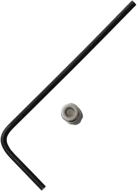 Glow Rhino Rockwall Thumbstud - Satin Stainless CNC Machined Tritium Lamp For Tactile Knife Co Rockwall by Glow Rhino