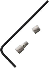 Glow Rhino Rockwall Thumbstud - Satin Stainless CNC Machined Tritium Lamp For Tactile Knife Co Rockwall by Glow Rhino