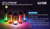 Glo-Toob Lithium Series Blue - 11 Lighting Modes With 360 Degree Viewable LED And Splash-Proof Tailcap by Glo-Toob