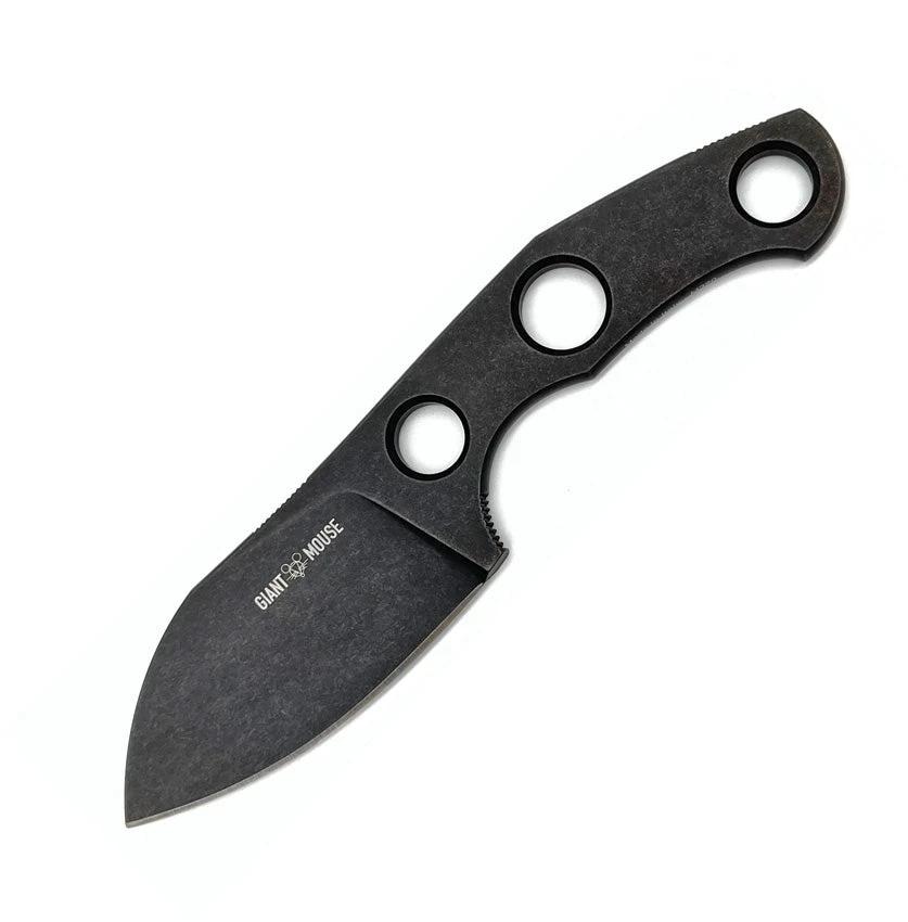 Giant Mouse GMF1-F Fixed Blade Black PVD 810064910111 by Giant Mouse