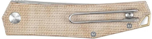 GiantMouse Ace Clyde Linerlock Knife With Premium Elmax Blade And Natural Micarta Handle For EDC Enthusiasts by Giant Mouse
