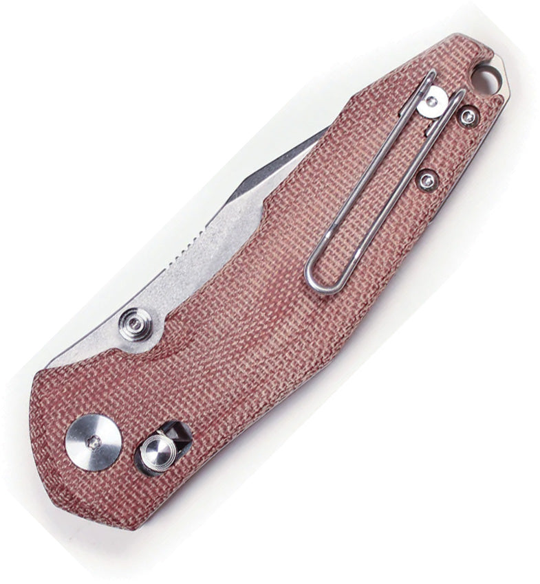 Giant Mouse ACE Nazca Crossbar Lock Knife Micarta Handle M390 Blade 3.13in EDC Ready by Giant Mouse