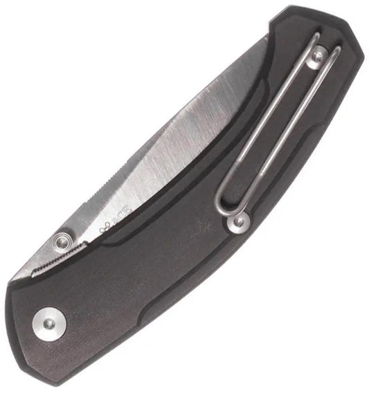 Giant Mouse ACE Iona V2 Liner Lock Knife With 3in MagnaCut Blade Black Linen Micarta For EDC Enthusiasts by Giant Mouse