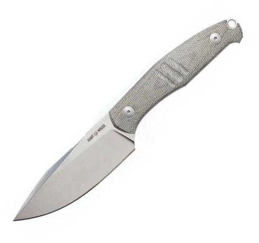 Giant Mouse GMF2 Scout Fixed Blade Knife N690 Blade Green Canvas Micarta Full Tang For Outdoorsmen by Giant Mouse