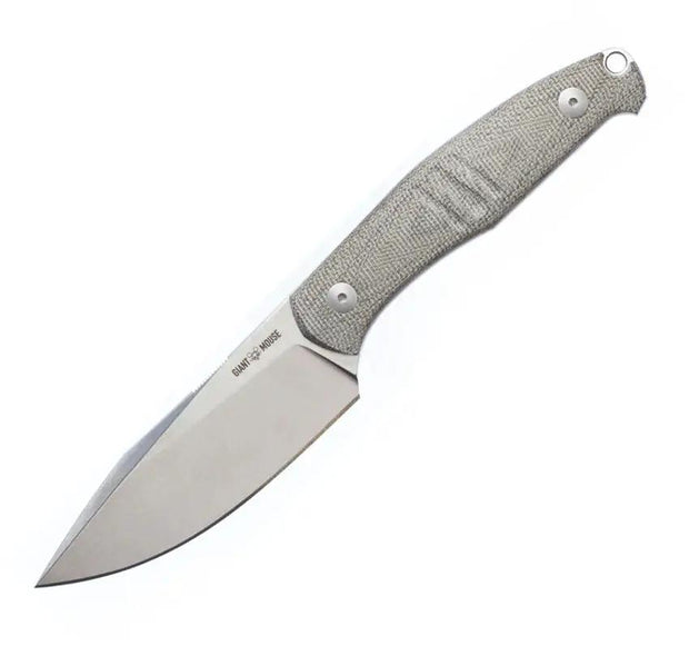 Giant Mouse GMF2 Scout Fixed Blade Knife N690 Blade Green Canvas Micarta Full Tang For Outdoorsmen by Giant Mouse