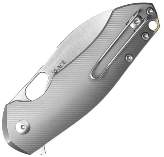 Giant Mouse ACE Biblio-XL Linerlock Ti Knife With 3.25-Inch Satin MagnaCut Blade For EDC Enthusiasts by Giant Mouse