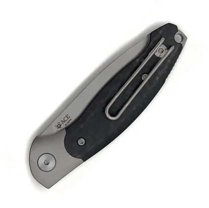 GiantMouse ACE Farley V2 Slip Joint Knife With Elmax Blade, Carbon Fiber Handle, Titanium Bolsters, EDC by Giant Mouse
