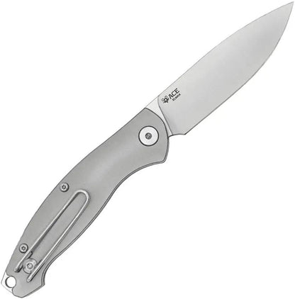 Giant Mouse Ace Farley V1 Slip Joint Knife With Premium Satin Elmax Blade And Gray Titanium Handle For EDC Enthusiasts by Giant Mouse