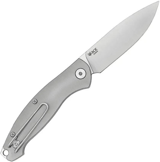 Giant Mouse Ace Farley V1 Slip Joint Knife With Premium Satin Elmax Blade And Gray Titanium Handle For EDC Enthusiasts by Giant Mouse