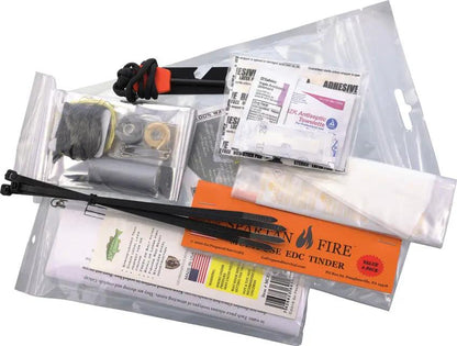 Go Prepared Survival PSK-1 Personal Survival Kit PSK-1 - Essential Compact Kit With Compass Fire Starter Mylar Blanket by Go Prepared Survival