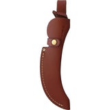 Grohmann Standard Skinner Rosewood R101S - Satin Stainless Blade Rosewood Handle Full Tang Leather Sheath by Grohmann